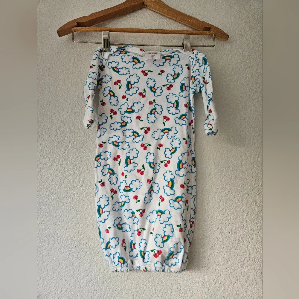 mad sky newborn gown, 100% cotton